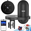 WiFi Automatic Fish Feeder with 2.5K Camera, 2.4/5G Smart App Remote Contro &amp; Vacation Timer, 0.2g Precision Aquatic Pet Feeder, 230ML Moisture-Proof Fish Food Dispenser for 10+ Gallon Tank