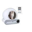 Automatic Litter Box, 2Pcs Automatic Smart Cat Litter Box Self Cleaning App Control Pet Toilet Tray Ionic Deizer