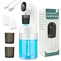 Automatic Mouthwash Dispenser for Bathroom, 21.12oz(600 ml)Touchless Smart Mouth Wash Dispensers Bathroom Accessories Set with 2 Magnetic Cups, 4 Modes Wall Mounted Mouth Wash Dispenser for Home & Kid
