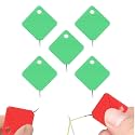 Automatic Needle Threader,2024 New Sewing Machine Needle Threader,Plastic Needle Threaders,Square Shape Easy Needle Threaders Tool (Green-5 PCS)