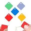 Automatic Needle Threader,2024 New Sewing Machine Needle Threader,Plastic Needle Threaders,Square Shape Easy Needle Threaders Tool (Five Colors)