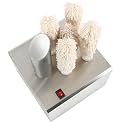 Automatic Professional Glassware Polisher & Hot Air Dryer,Commercial Electric Wine Glass Hot Air Dryer & Polisher,Perfect for Wine/Champagne Glasses in Bars,Kitchens & Winery 5heads