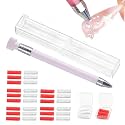 Automatic Refillable Wax Pen, 2026 New Diamond Art Pen with 30Pcs Wax Diamond Art Accessories Refillable Wax Pen for Paint Art Nail DIY Craft, Quickly Pick Up Beads Gems (B)