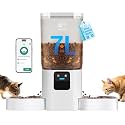 Automatic Slow Feeder for 2 Cats - 5G WiFi Automatic Feeder with 7L Large Cat Food Storage Container