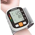 Automatic Wrist Blood Pressure Monitor: Adjustable Cuff + 2AAA Battery and Storage Case - Irregular Heartbeat Detector &amp; 198 Readings Memory Function &amp; Large LCD Screen