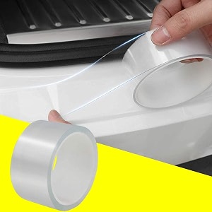 automaze car door universal edge guard clear door sill amp trim protector vinyl protection filmtape fit for most cars transparent 5cm x 98ft