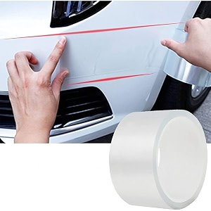 automaze car door universal edge guard clear door sill amp trim protector vinyl protection filmtape fit for most cars transparent 5cm x 33ft