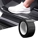 Automaze Car Door Universal Edge Guard Clear Door Sill &amp; Trim Protector, Vinyl Protection Film/Tape, Fit for Most Cars (Carbon Black, 7cm X 16ft)