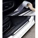 Automaze Car Door Universal Edge Guard Clear Door Sill &amp; Trim Protector, Vinyl Protection Film/Tape, Fit for Most Cars (Carbon White, 5cm X 16Ft)