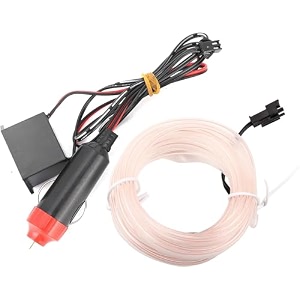 automaze el wire 5m16ft led flexible soft tube wire lights neon glowing car rope lights dc 12v white