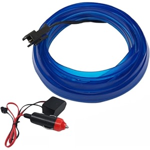 automaze el wire 5m16ft  soft dim glow neon rope light ideal for dark settings only red 12v dc
