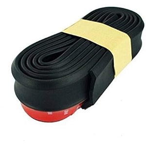 automaze samurai car body kit bumper lip side skirt rubber edge decorative protector 25 meter with 3m tape amp screws black