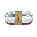 Automaze Samurai Car Body Kit Bumper Lip Side Skirt Rubber Edge Decorative Protector, 2.5 Meter with 3M Tape &amp; Screws (Black)