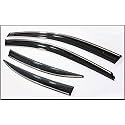 Automaze Side Wind-ow Deflector Rain Door Visor for Hyundai Venue All Models | Chrome/Silver Line, Warranty, Set of 4 Pc, Unbreakable Material