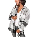 AUTOMET Shackets for Women Plaid Flannel Shirts