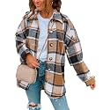 AUTOMET Shackets for Women Plaid Flannel Shirts