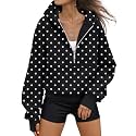 AUTOMET Womens Hoodies Half Zip Up Casual Comfort Fall Clothes 2026