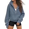 AUTOMET Womens Hoodies Half Zip Up Casual Comfort Fall Clothes 2026