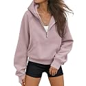 AUTOMET Womens Hoodies Half Zip Up Casual Comfort Fall Clothes 2026