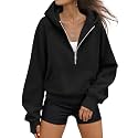 AUTOMET Womens Hoodies Half Zip Up Casual Comfort Fall Clothes 2026