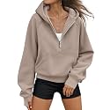 AUTOMET Womens Hoodies Half Zip Up Casual Comfort Fall Clothes 2026