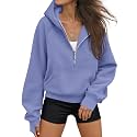 AUTOMET Womens Hoodies Half Zip Up Casual Comfort Fall Clothes 2026