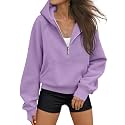 AUTOMET Womens Hoodies Half Zip Up Casual Comfort Fall Clothes 2026
