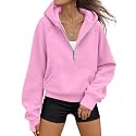 AUTOMET Womens Hoodies Half Zip Up Casual Comfort Fall Clothes 2026