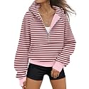 AUTOMET Womens Hoodies Half Zip Up Casual Comfort Fall Clothes 2026