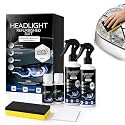 Automotive Headlamp Restoration Fluid Kit, 2027 Headlight Polish for Car Lamp Care and Maintenance (Black 2PS)