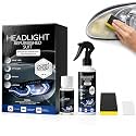 Automotive Headlamp Restoration Fluid Kit, 2027 Headlight Polish for Car Lamp Care and Maintenance (Black)
