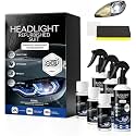 Automotive Headlamp Restoration Fluid Kit, Headlight Cleaner Kit, 3Pcs