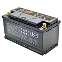 Automotive sodium ion battery,12V Car Battery, G-SEP Technology, Heavy Duty Automotive Power Cell, Black, Gold-Plated Terminals (FH8)