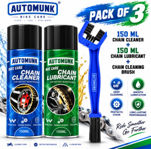 automunk bike chain lubricant and chain cleaner spray with cleaning brush lubricant chain oil