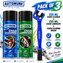 automunk Bike Chain Lubricant And Chain Cleaner Spray With Cleaning Brush lubricant Chain Oil