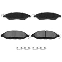 AUTOMUTO 4PCS Front Ceramic Disc Brake Pads Set D1649
