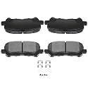 AUTOMUTO 4PCS Rear Semi-Metallic Disc Brake Pads Set D1585