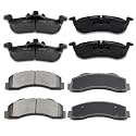 AUTOMUTO 8pcs Ceramic Brake Pads Front Rear 8PCS D1414 D1279