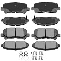 AUTOMUTO 8PCS Front &amp; Rear Ceramic Disc Brake Pads Set D1281 D1521