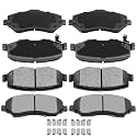 AUTOMUTO D1273 D1274 8pcs Ceramic Pads Brake For Jeep For Wrangler 2007-17
