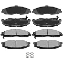 AUTOMUTO D731 &amp; D732 Ceramic Brake Pads Kits, Front Rear Brake Pads Set