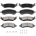 AUTOMUTO D967 D1084 Semimetal Ceramic Front Rear 8pcs Brake Pads Set