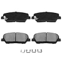 AUTOMUTO Front Ceramic Disc Brake Pads Set D1413 For Kia For Optima 2011-15
