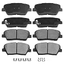 AUTOMUTO Front Rear Ceramic Disc Brake Pads Set D1815 D1816 For Kia Sorento