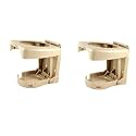 Foldable Car Drink/Can/Glass Bottle Holder (Beige) (Set of 2) for Hyundai Santro Xing