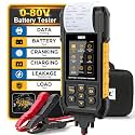 AUTOOL 0-80V Car Battery Tester with Built-in Printer, Automotive Load Tester 30-2000 CCA, Cranking & Charging System Test, Digital Diagnostic Tool with Protective Case for Car Truck Motorcycle