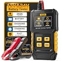 AUTOOL 12V 24V Car Battery Tester, Automotive Battery System Analyzer 30-2000 CCA, Cranking & Charging System Test, Alternator Diagnostic Tool for Car Truck Motorcycle ATV Boat & More - BT360
