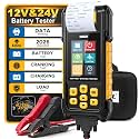 AUTOOL 12V 24V Car Battery Tester with Built-in Printer, Automotive Load Tester 30-2000 CCA, 3.2" Color Screen, Cranking & Charging System Test for Car Truck Motorcycle ATV Boat - BT760