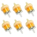 AUTOPLEX Bike Petrol Filter For Any Bike Fuel Filter Motor Bike ATV Quad Pit, Dirt Trail Pocket Mini Bike Universal Fuel Filter (PaCK Of 6)