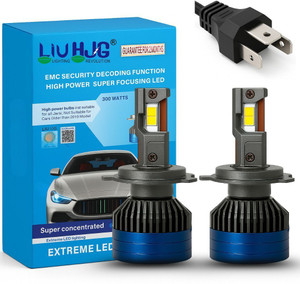 autopowerz white led 300w dc 12v-80v headlight bulb headlight car led 12 v 300 w